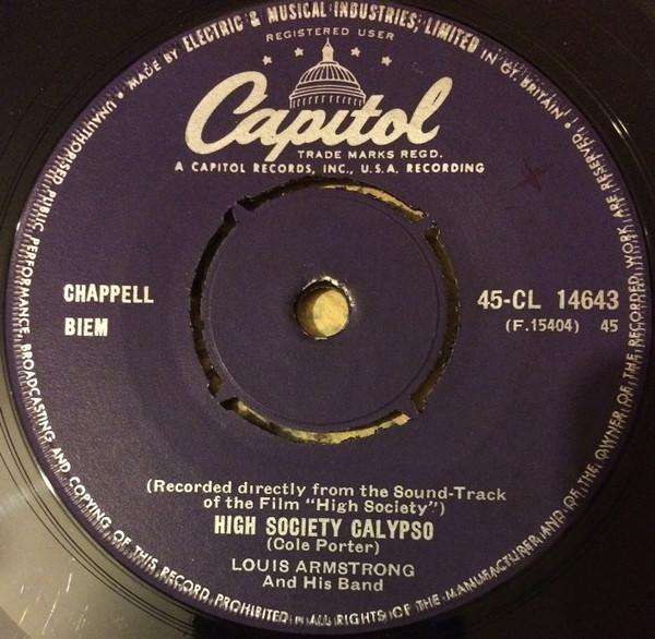 Louis Armstrong And His Band, Bing Crosby, Louis Armstrong - High Society Calypso