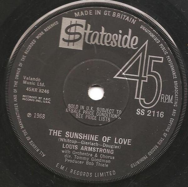 Louis Armstrong - The Sunshine Of Love