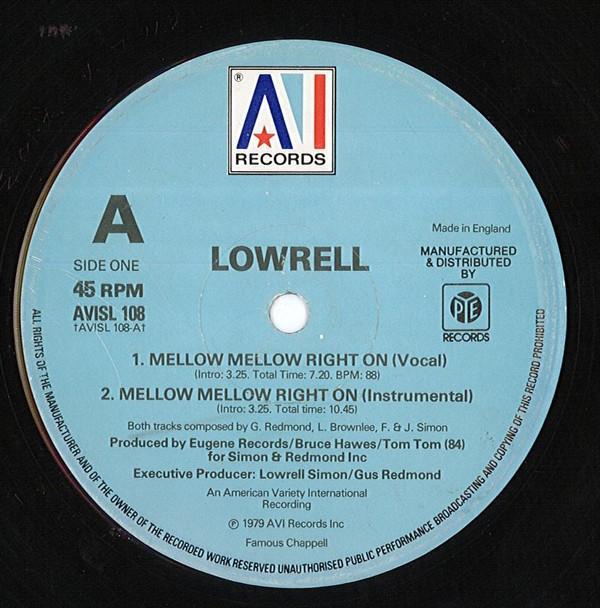 Lowrell Simon - Mellow Mellow Right On