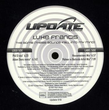 Luke Francis - The Bomb (These Sounds Fall Into My Mind)