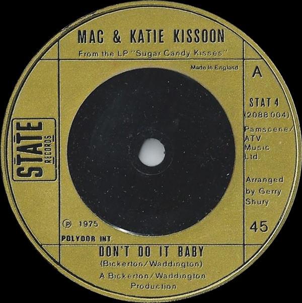 Mac And Katie Kissoon - Don't Do It Baby