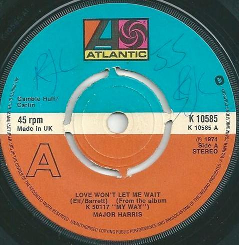 Major Harris - Love Won't Let Me Wait