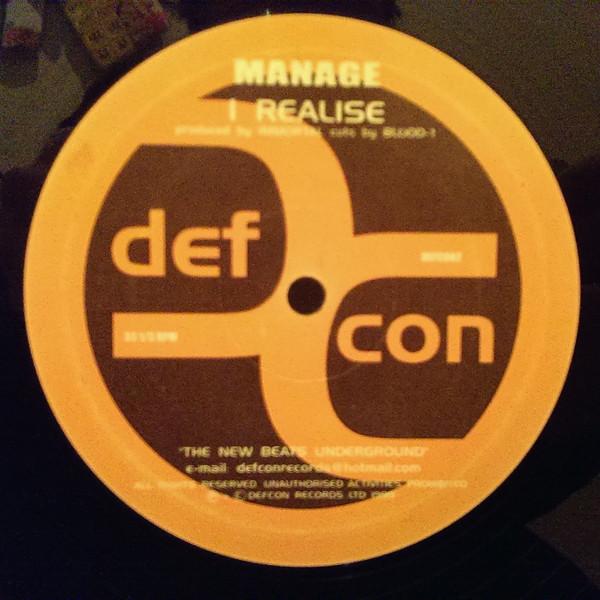 Manage, DJ Blood One - I Realise / Dope Like Heroin