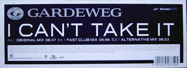 Markus Gardeweg - I Can't Take It