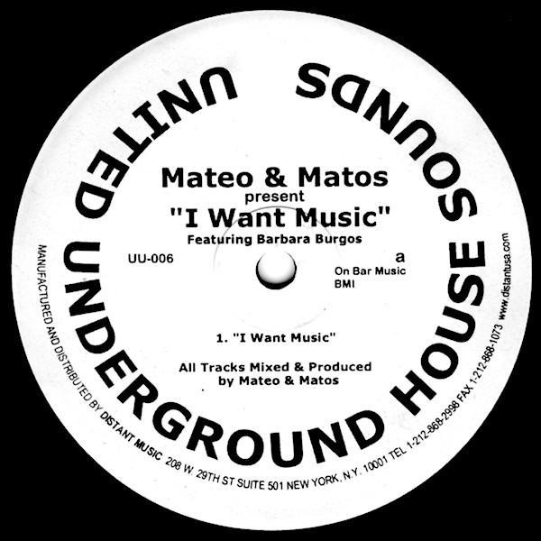 Mateo & Matos - I Want Music / Dance, Dance, Dance