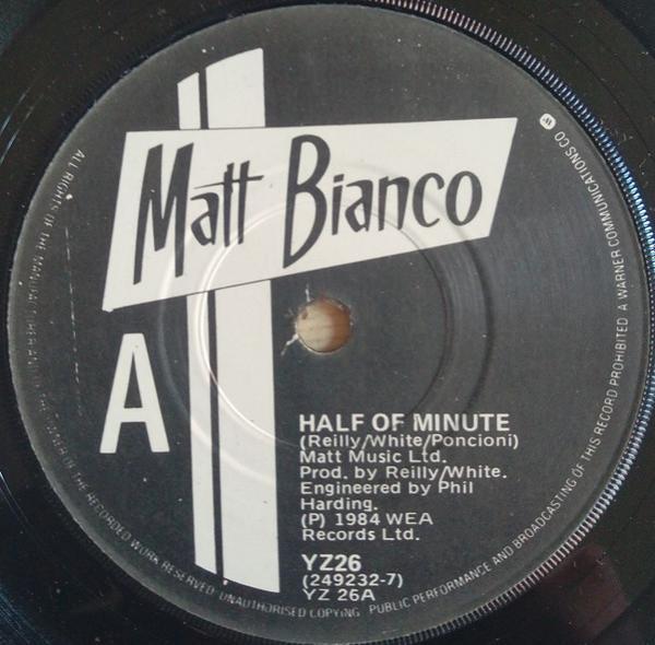Matt Bianco - Half A Minute