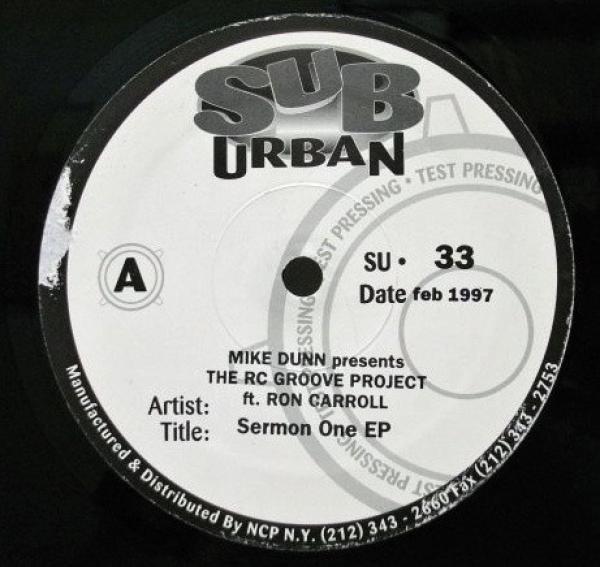 Mike Dunn, Ron Carroll, The RC Groove Project - Sermon One EP