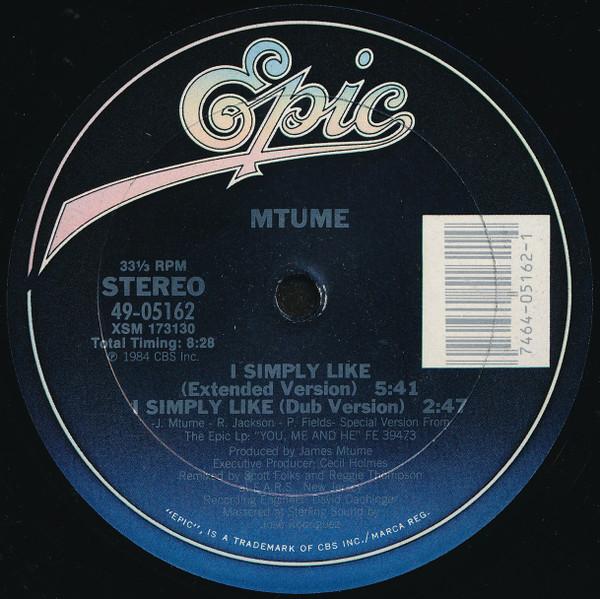 Mtume - I Simply Like