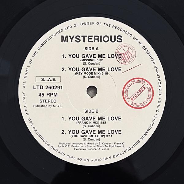 Mysterious - You Gave Me Love