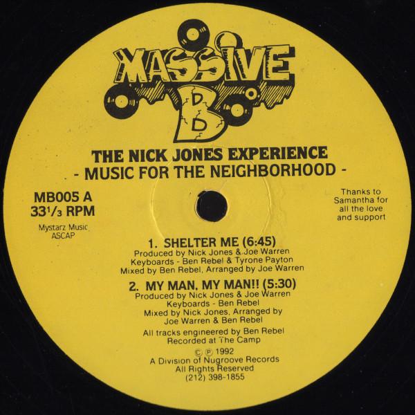 Nick Jones Experience - Music For The Neighborhood