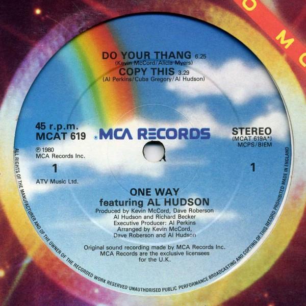 One Way, Al Hudson - Do Your Thang / Copy This