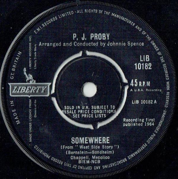 P.J. Proby - Somewhere