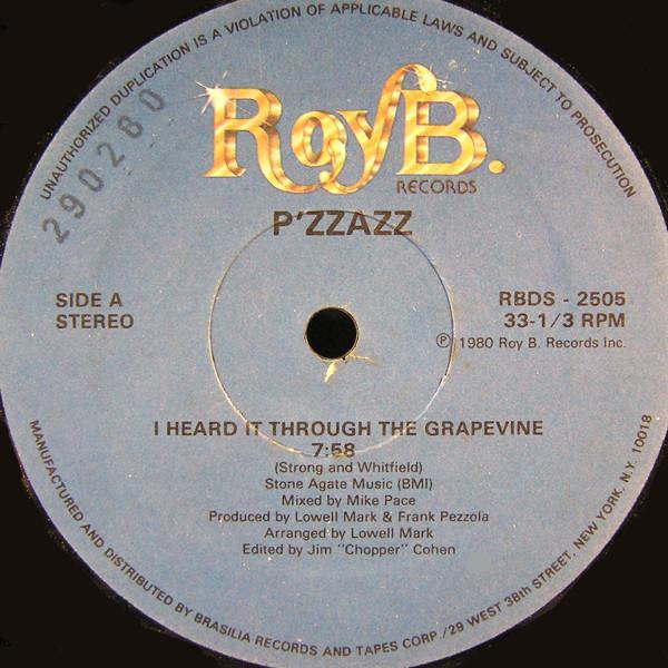 P'zzazz - I Heard It Through The Grapevine / You Taught Me To Dance