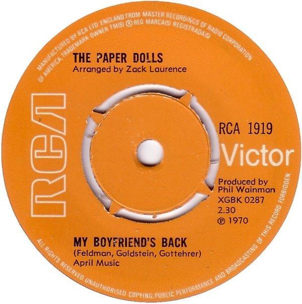 Paper Dolls - My Boyfriend's Back