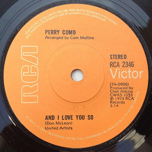 Perry Como - And I Love You So
