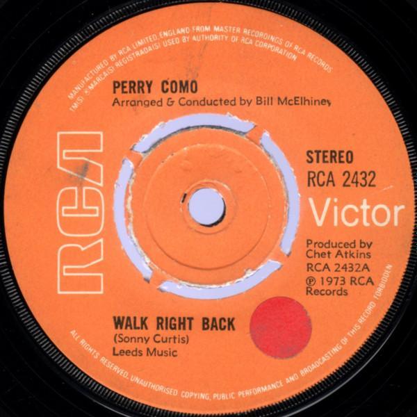 Perry Como - Walk Right Back