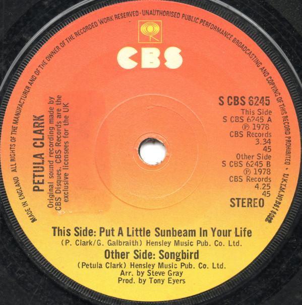 Petula Clark - Put A Little Sunbeam In Your Life