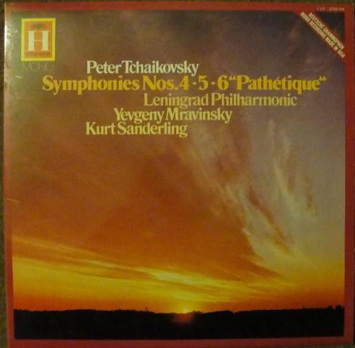 Pyotr Ilyich Tchaikovsky, Evgeny Mravinsky, Kurt Sanderling, Leningrad Philharmonic Orchestra - Symphonies Nos. 4 •  5 •  6  "Pathetique"