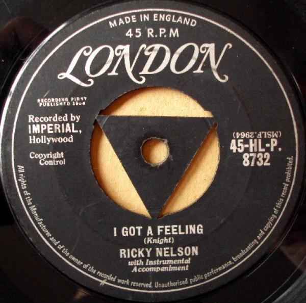 Ricky Nelson (2) - I Got A Feeling