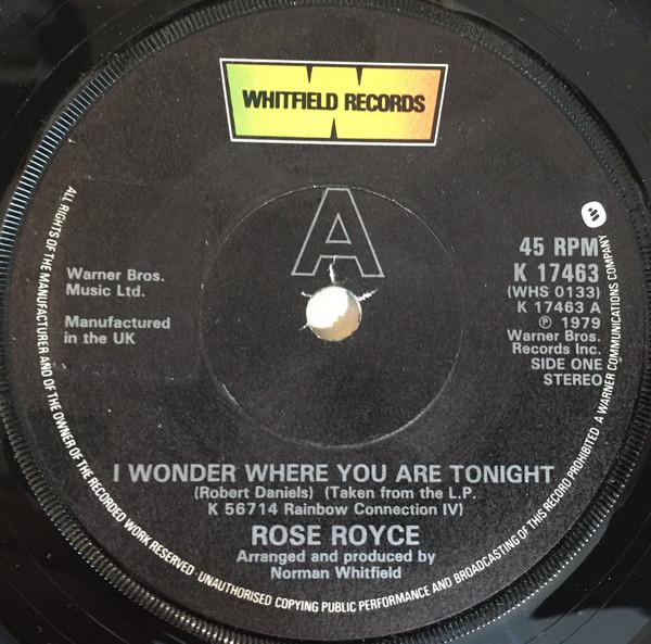 Rose Royce - I Wonder Where You Are Tonight