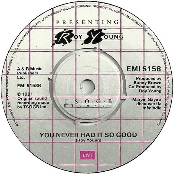 Roy Young  - You Never Had It So Good / Venus
