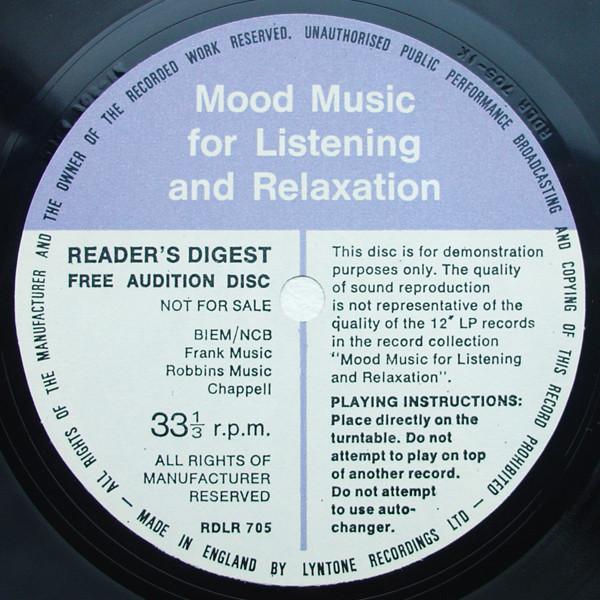 Sacha Distel, Johnny Harris - Mood Music For Listening And Relaxation