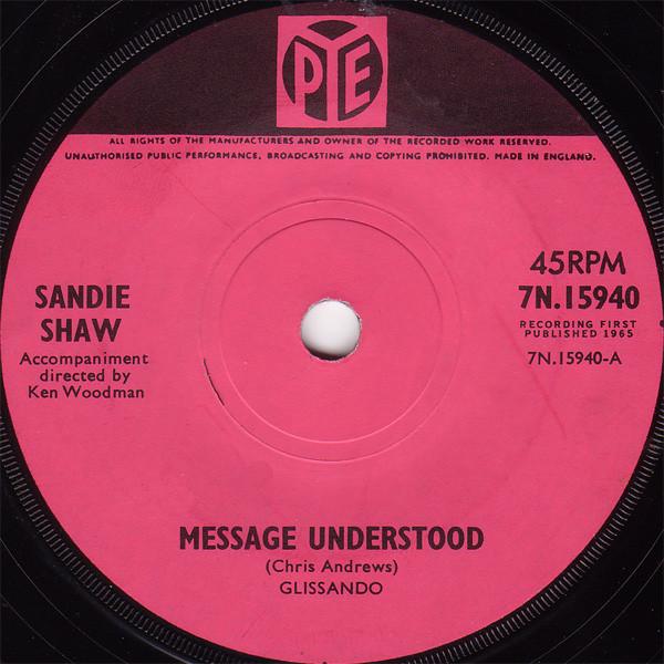 Sandie Shaw - Message Understood