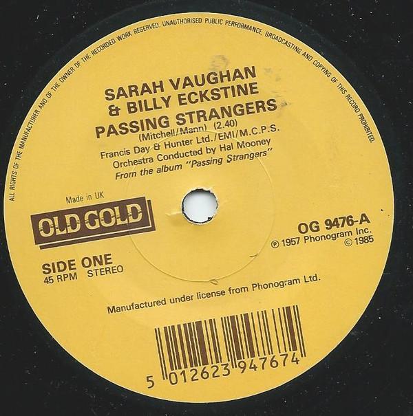 Sarah Vaughan, Billy Eckstine - Passing Strangers