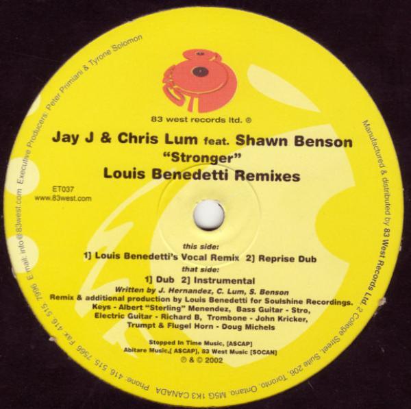 Shawn Benson, Jay-J & Chris Lum - Stronger (Louis Benedetti Remixes)