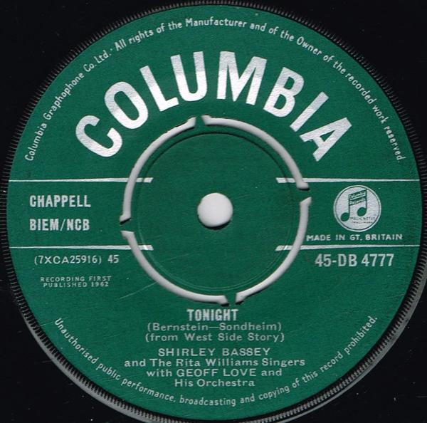 Shirley Bassey, The Rita Williams Singers, Geoff Love & His Orchestra - Tonight