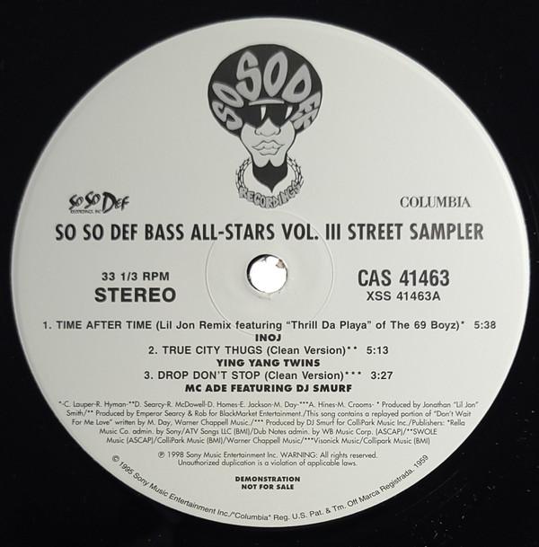  - So So Def Bass All-Stars Vol. III Street Sampler