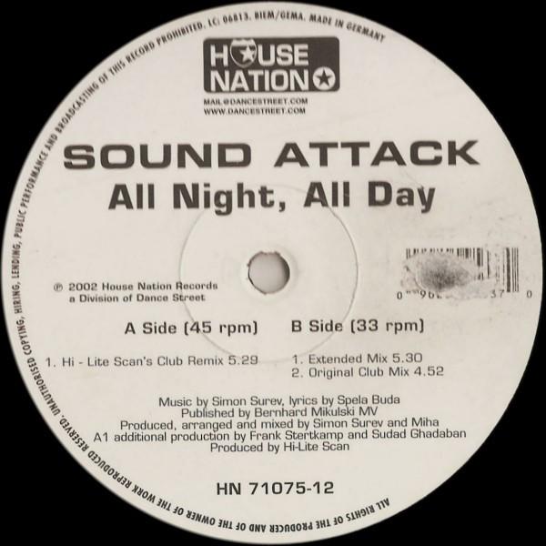 Sound Attack - All Night, All Day