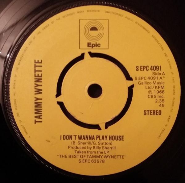 Tammy Wynette - I Don't Wanna Play House / No Charge