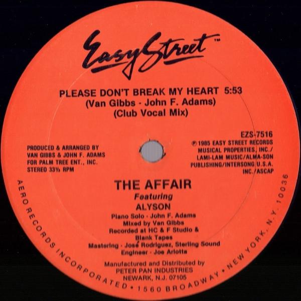 The Affair, Alyson Williams - Please Don't Break My Heart