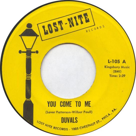 The Duvals (3) - You Come To Me / Ooo - Wee Baby