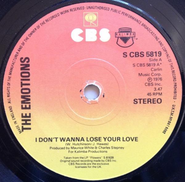 The Emotions - I Don't Wanna Lose Your Love