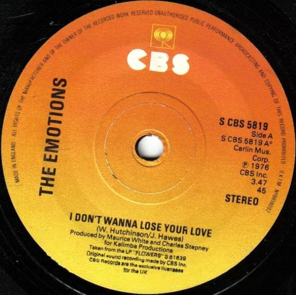 The Emotions - I Don't Wanna Lose Your Love