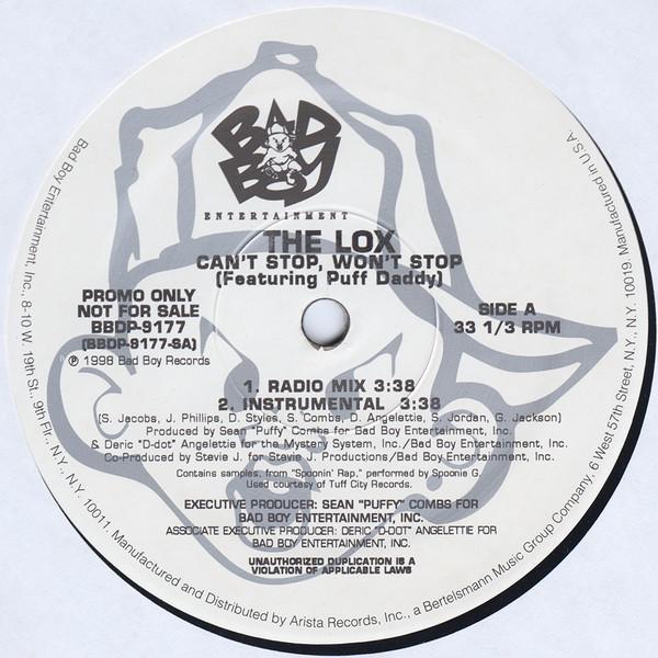 The Lox - Can't Stop, Won't Stop / So Right