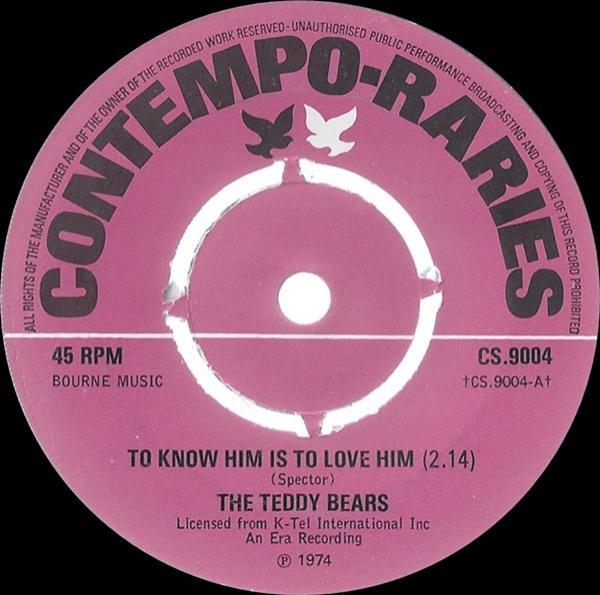 The Teddy Bears, Jewel Akens - To Know Him Is To Love Him / The Birds And The Bees