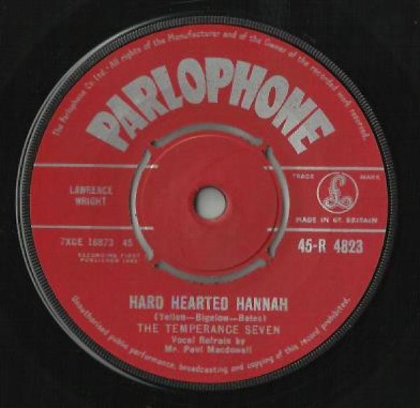 The Temperance Seven - Hard Hearted Hannah / Chili Bom Bom