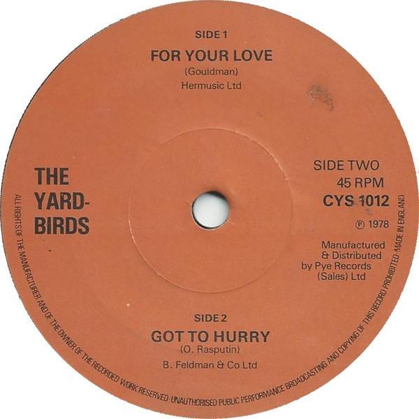 The Yardbirds - For Your Love