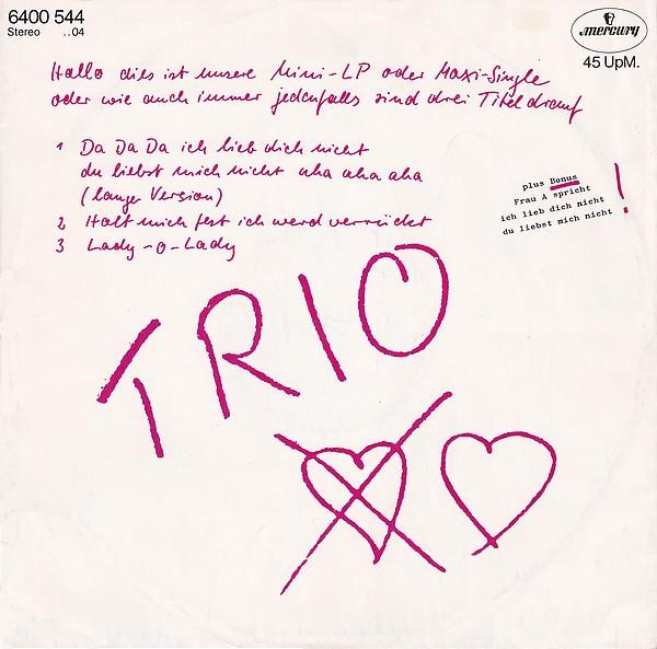 Trio - Da Da Da Ich Lieb Dich Nicht Du Liebst Mich Nicht Aha Aha Aha