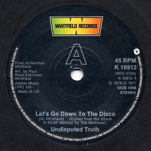 Undisputed Truth (2) - Let's Go Down To The Disco