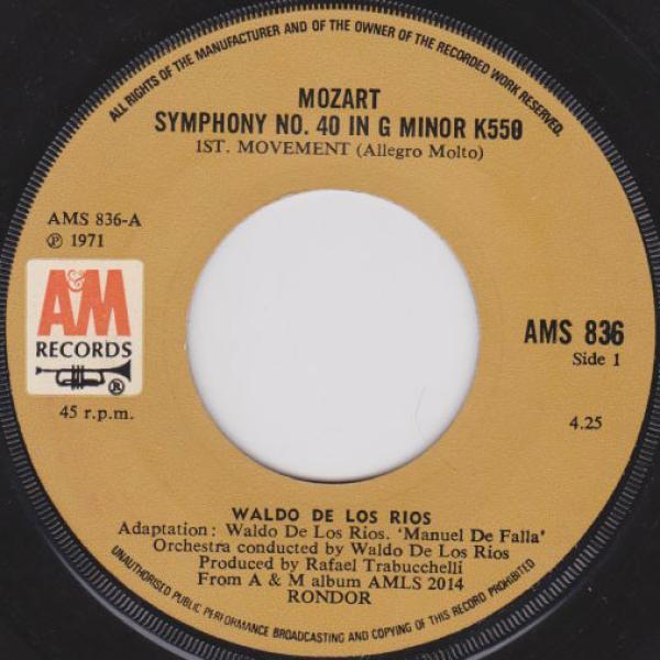 Waldo De Los Rios - Mozart Symphony No. 40 In G Minor K550