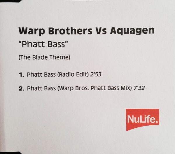 Warp Brothers, Aquagen - Phatt Bass (The Blade Theme)