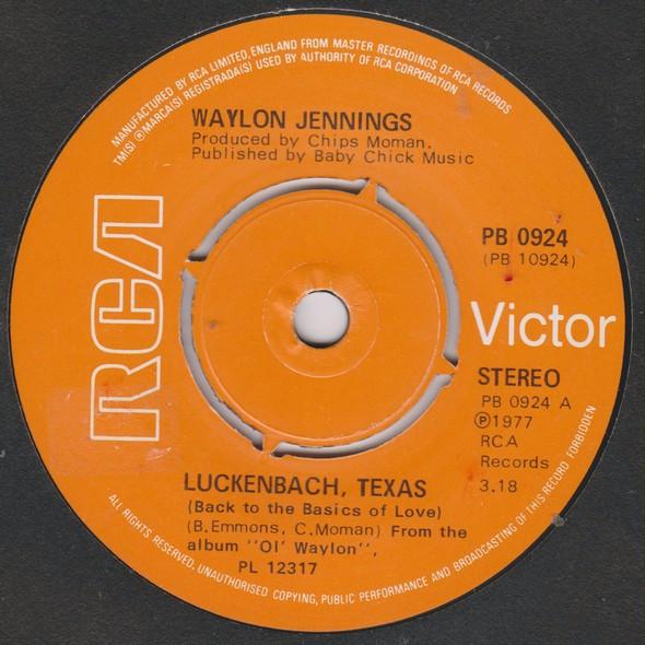 Waylon Jennings - Luckenbach, Texas (Back To The Basics Of Love) / Belle Of The Ball