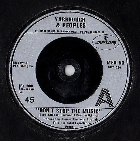 Yarbrough & Peoples - Don't Stop The Music