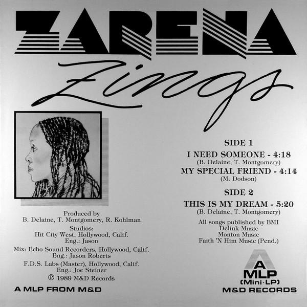 Zarena Zings - I Need Someone